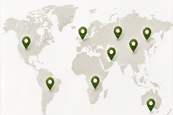 Global export coverage map