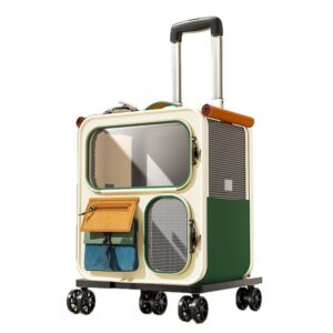 Portable Cat Carrier Backpack / Pet Trolley Case for Travel CW-105