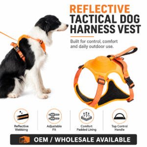 Reflective Tactical Dog Harness Vest for Walking & Training CW-003