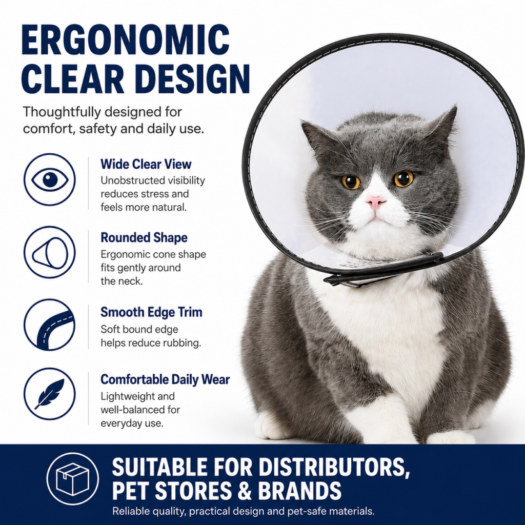 Elizabethan Pet Recovery Collar for Cats & Small Pets CW-055