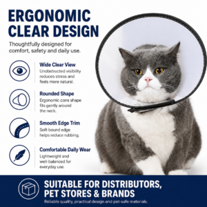 Elizabethan Pet Recovery Collar for Cats & Small Pets CW-055