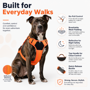 Reflective Tactical Dog Harness Vest for Dogs CW-003 相册4