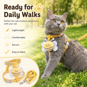 Bee Cat Harness and Leash Set for Cats CW-005