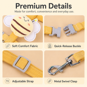 Bee Cat Harness and Leash Set for Cats CW-005 相册5