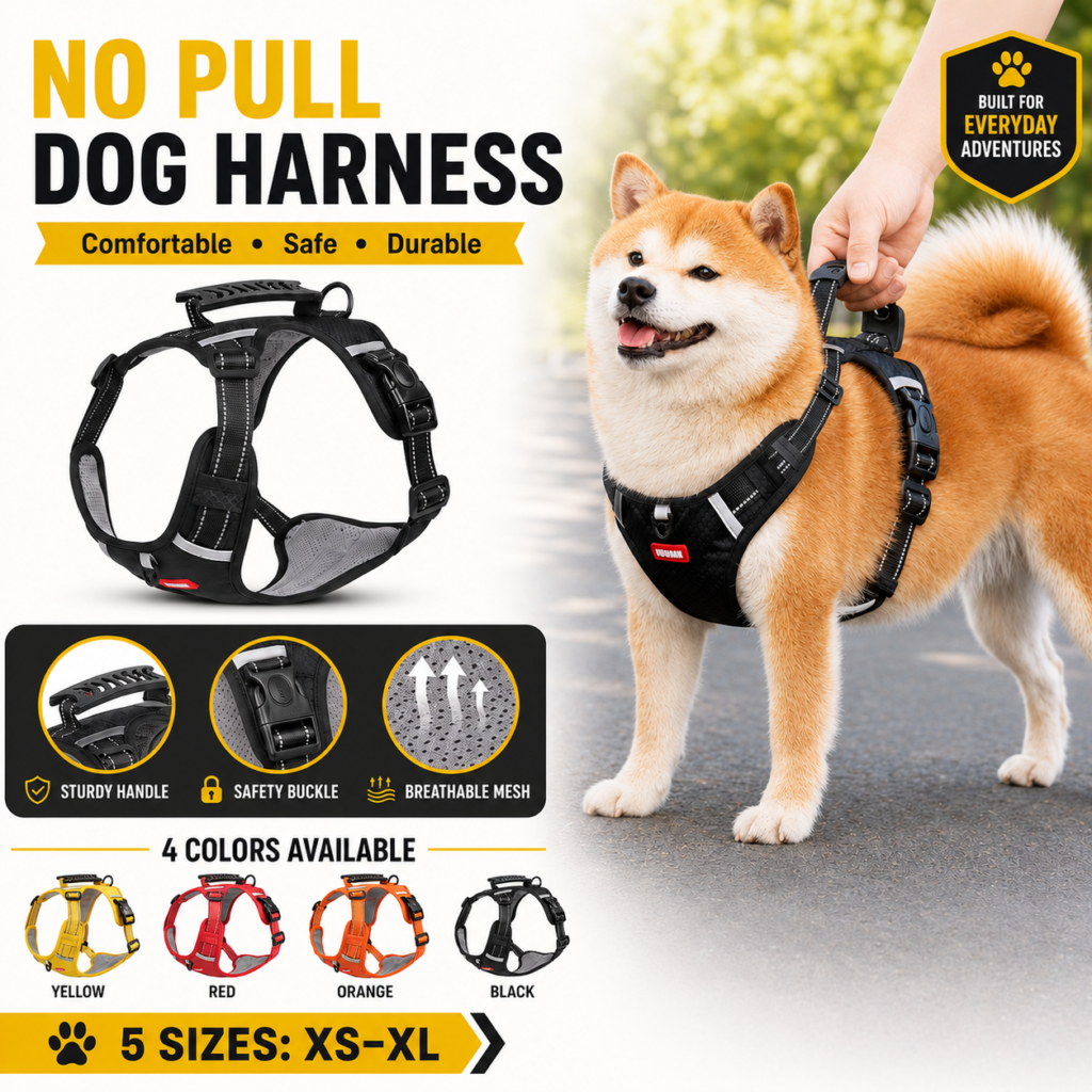 Anti-Pull PVC Dog Harness for Dogs CW-006