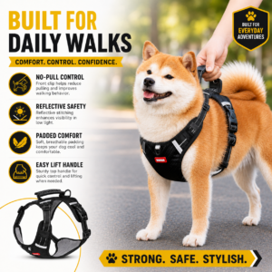 Anti-Pull PVC Dog Harness for Dogs CW-006 相册4