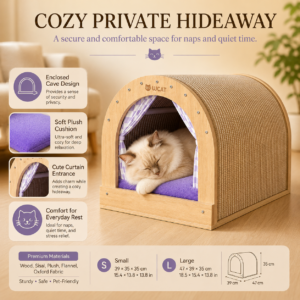 Curved Sisal Cat House Scratcher for Cats CW-012 相册3