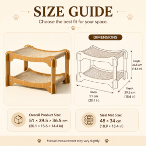 Elevated Wooden Cat Bunk Bed for Cats CW-014 相册5