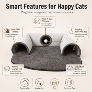 Elevated Wooden Cat Bunk Bed for Cats CW-016 相册1