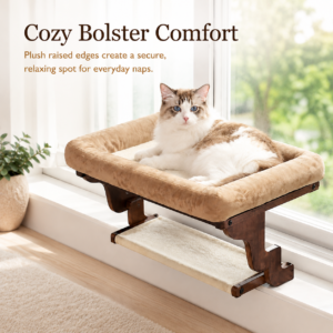 Single-Layer Plush Cat Window Perch for Cats CW-020 相册1