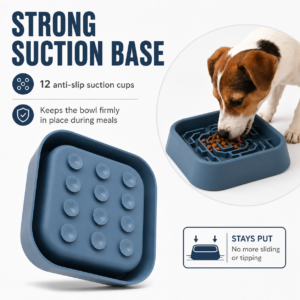 Ceramic-Style Pet Feeding Bowl - Rounded bowl shape CW-021 相册2