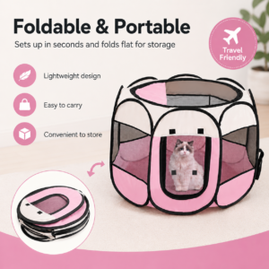 Foldable Mesh Pet Playpen - Foldable portable pen CW-022 相册2