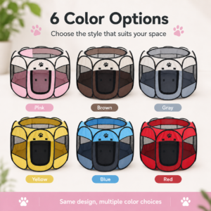 Foldable Mesh Pet Playpen - Foldable portable pen CW-022 相册3