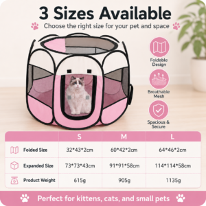 Foldable Mesh Pet Playpen - Foldable portable pen CW-022 相册4