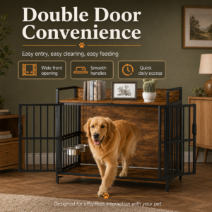 Furniture-Style Wooden Top Dog Crate for Dogs CW-023 相册2