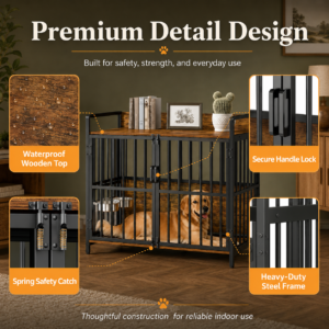 Furniture-Style Wooden Top Dog Crate for Dogs CW-023 相册3