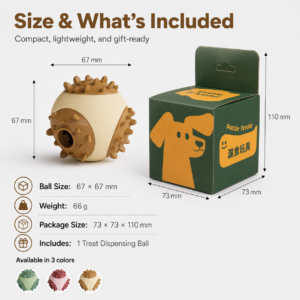 Rubber Treat Dispensing Chew Toy - Textured cube design CW-024 相册5