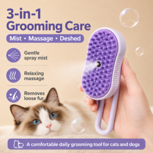 Self-Cleaning Pet Grooming Brush - Dense grooming pins CW-025 相册1