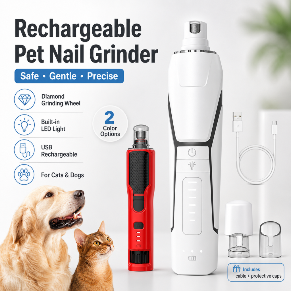 Electric Pet Nail Grinder Set - Multiple grinding heads CW-026