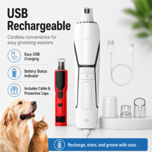 Electric Pet Nail Grinder Set - Multiple grinding heads CW-026 相册3
