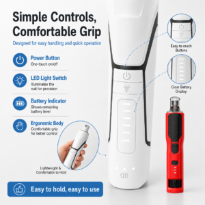 Electric Pet Nail Grinder Set - Multiple grinding heads CW-026 相册4