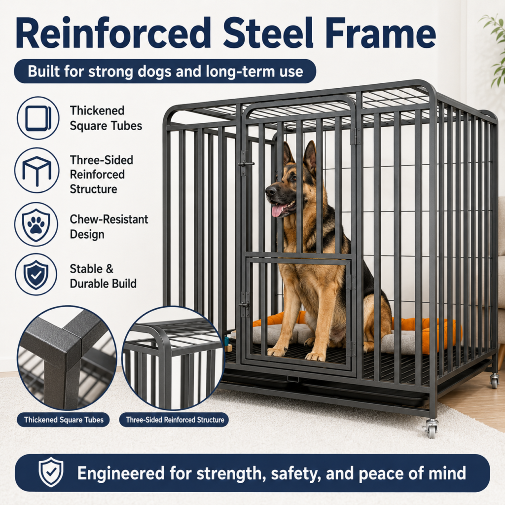 Heavy-Duty Metal Dog Crate for Dogs CW-028