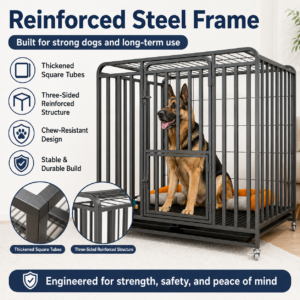 Heavy-Duty Metal Dog Crate for Dogs CW-028