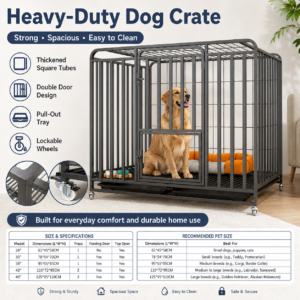 Heavy-Duty Metal Dog Crate for Dogs CW-028 相册3