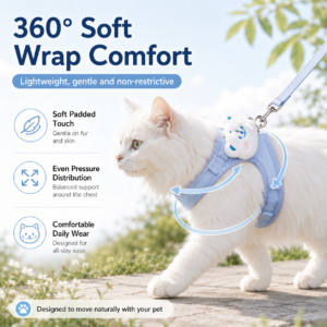 Cat Vest Harness with Leash for Cats CW-030 相册2