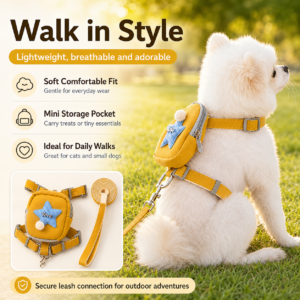 Backpack-Style Dog Harness for Dogs CW-031
