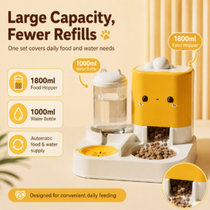 Automatic Pet Feeder and Water Dispenser Set | Pet Daily Supplies CW-032 相册1
