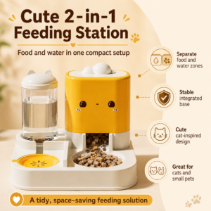Automatic Pet Feeder and Water Dispenser Set | Pet Daily Supplies CW-032 相册4