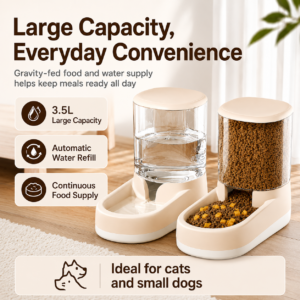 Automatic Pet Food and Water Dispenser | Pet Daily Supplies CW-033 相册1