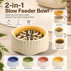 Anti-Choking Lick Feeding Pet Bowl - Helps slow feeding CW-034
