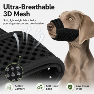 Breathable Mesh Dog Muzzle for Dogs CW-037 相册1