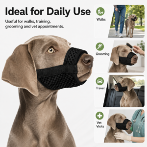 Breathable Mesh Dog Muzzle for Dogs CW-037 相册5