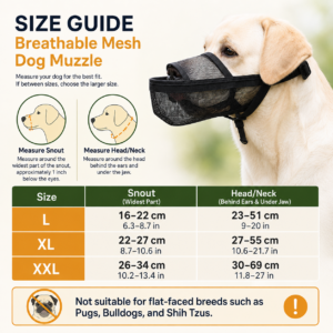 Dog Muzzle with Lead Attachment for Dogs CW-039 相册5