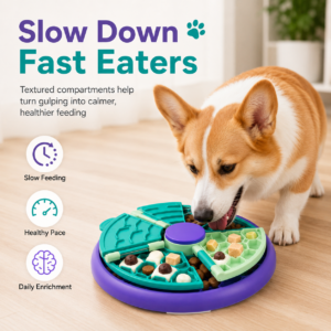 Interactive Slow Feeder Puzzle Bowl - Multi-zone feeding design CW-042 相册2