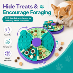 Interactive Slow Feeder Puzzle Bowl - Multi-zone feeding design CW-042 相册3
