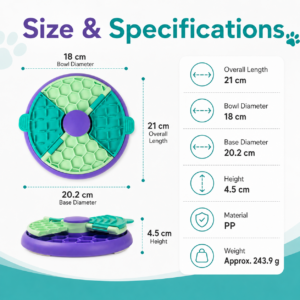 Interactive Slow Feeder Puzzle Bowl - Multi-zone feeding design CW-042 相册5