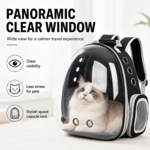 Large Transparent Space Capsule Pet Backpack Carrier CW-044 相册2