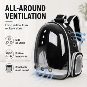 Large Transparent Space Capsule Pet Backpack Carrier CW-044 相册3
