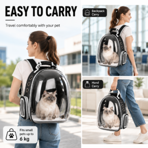 Large Transparent Space Capsule Pet Backpack Carrier CW-044 相册5