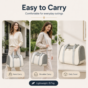 Portable Cat Dog Backpack Crossbody Travel Carrier CW-045 相册4
