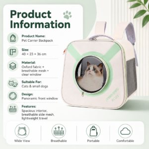 Foldable Large Cat Backpack and Handheld Pet Carrier CW-046 相册1