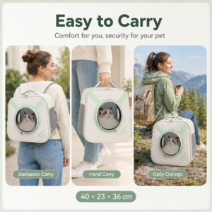 Foldable Large Cat Backpack and Handheld Pet Carrier CW-046 相册5