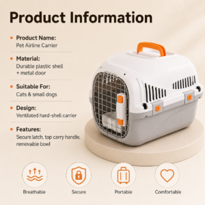 Portable Airline Cat Dog Travel Carrier Crate Box Bag CW-047 相册1