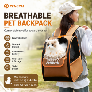 Foldable Large Breathable Cat Dog Backpack Carrier CW-096
