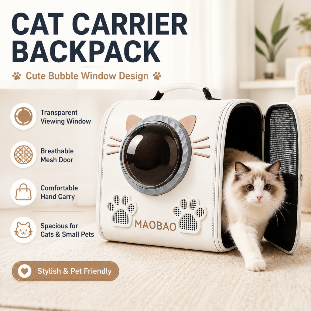 Large Space Capsule Cat Dog Travel Backpack Carrier CW-099