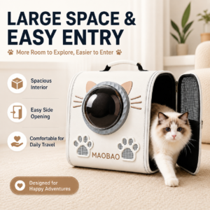 Large Space Capsule Cat Dog Travel Backpack Carrier CW-099 相册2